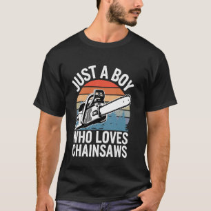 Camiseta Arte divertido de leñador para chicos hombres cort