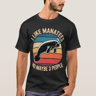 Camiseta Arte Divertido de Manatí para Hombres Mujeres Vaca