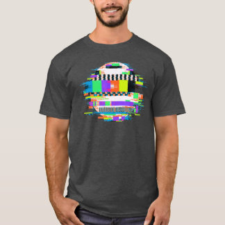 Camiseta Arte divertido de pantalla de Glitchelevision Stat