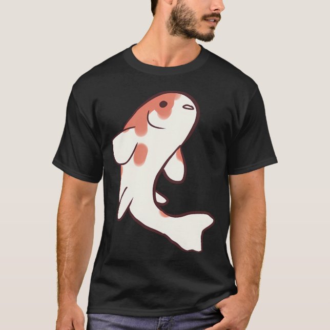 Camiseta Arte divertido de peces koi (Anverso)