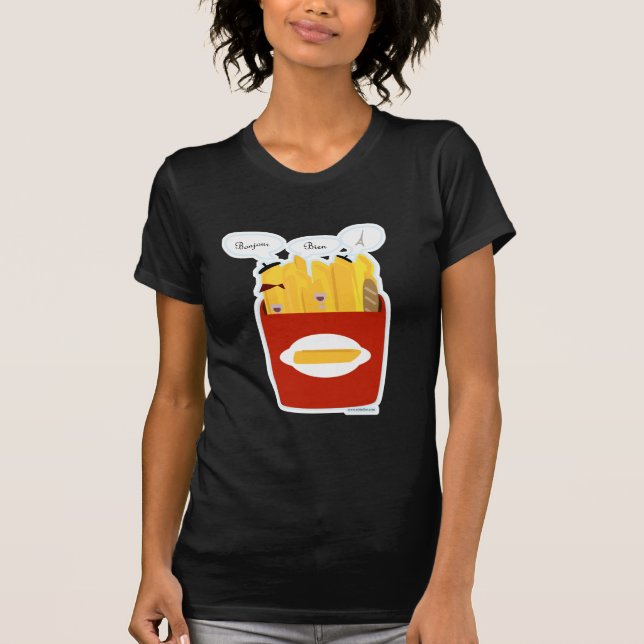 Camiseta Arte divertido de Personalizado de las frutas fran (Anverso)