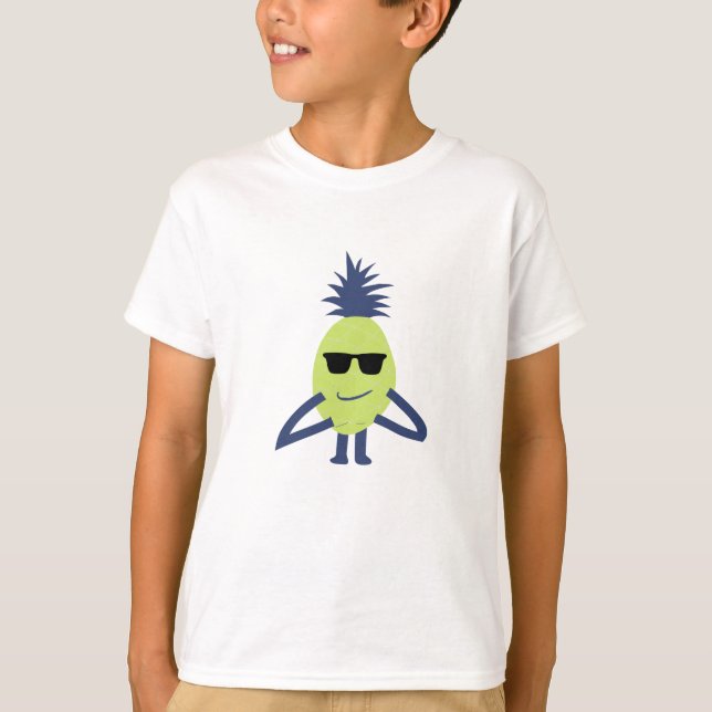 Camiseta Arte divertido de piña (Anverso)