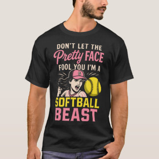 Camiseta Arte Divertido de Sóftbol para Sóftbol