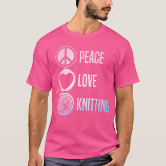 Camiseta Arte Divertido de Tejer para Mujeres y Hombres Ama