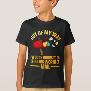 Camiseta Arte divertido de trabajador postal para hombres y