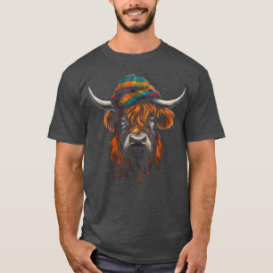 Camiseta Arte divertido de vaca de las Tierras Altas