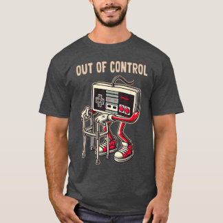 Camiseta Arte divertido de viejos videojuegos para hombres