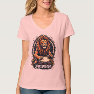 Camiseta Arte divertido del desfile de tambores de León : I