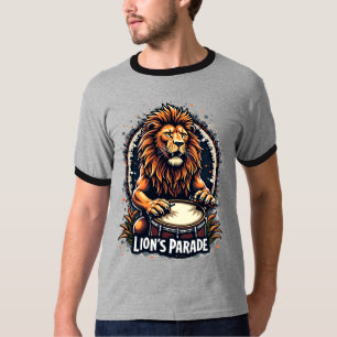 Camiseta Arte divertido del desfile de tambores de León : I