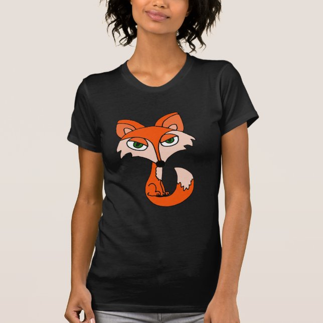 Camiseta Arte divertido del Fox rojo (Anverso)