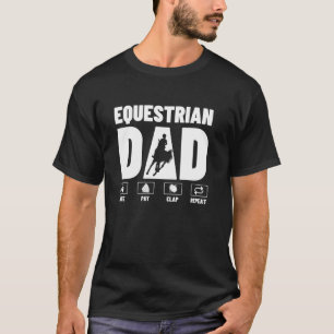 Camiseta Arte ecuestre divertido para hombres, papá, jinete