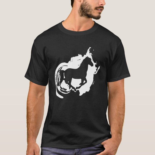 Camiseta Arte ecuestrianista de equitación (Anverso)