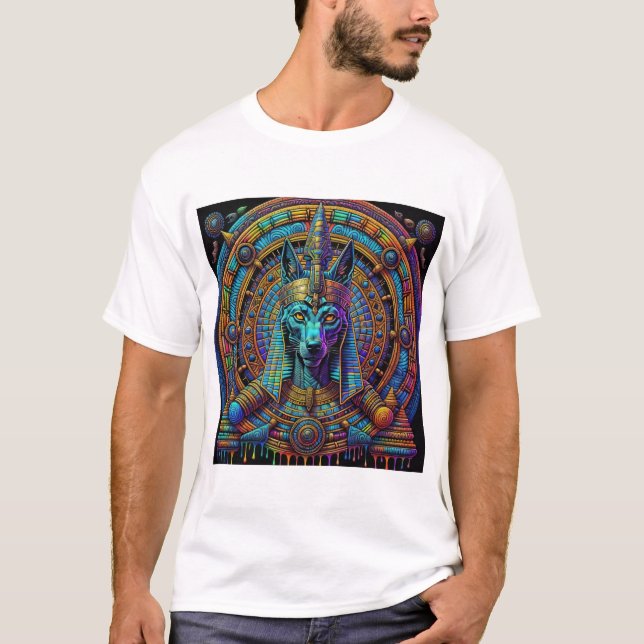 Camiseta Arte egipcio de Anubis (Anverso)