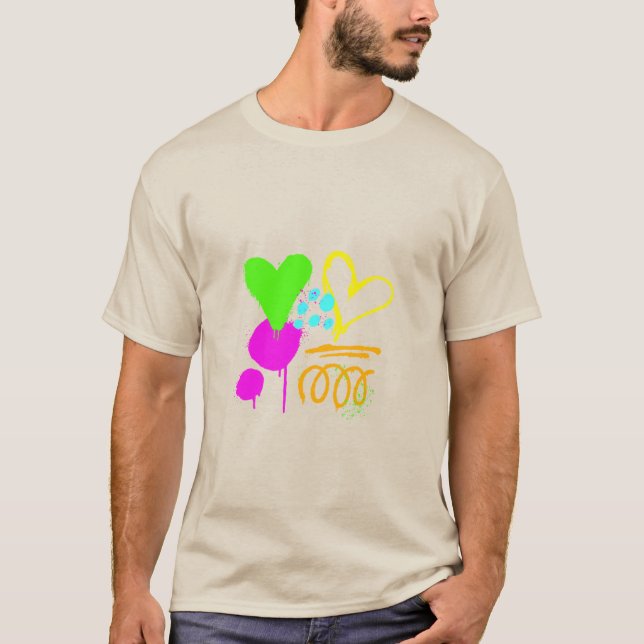 Camiseta Arte em tintas (Anverso)