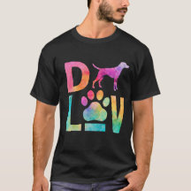 Arte en Acuarela de Amor de Perro Colorido