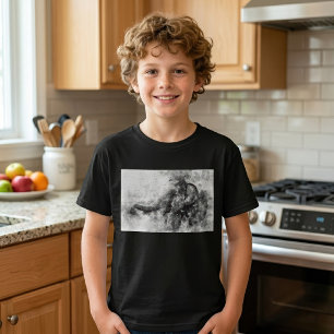 Camiseta Arte en Acuarela de Elefante Bebé Lindo en Blanco 