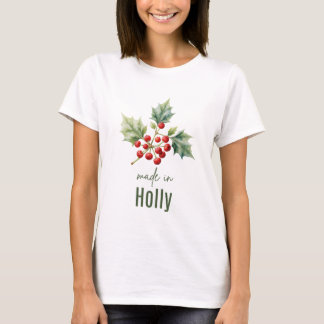 Camiseta Arte en acuarela de la flor de nacimiento del aceb