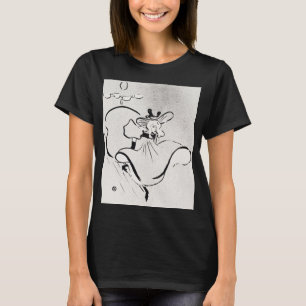 Camiseta Arte en blanco y negro Jane Avril por Toulouse Lau