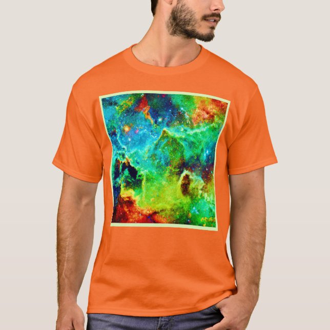 Camiseta Arte en la nube de nebulosidad cósmica (Anverso)