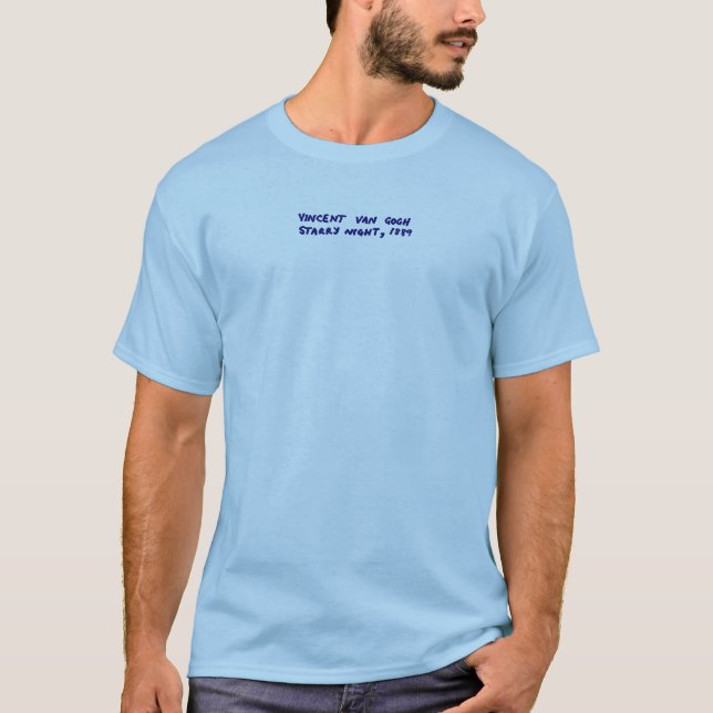 Camiseta arte en línea Starry Night (Anverso)