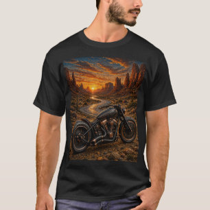 Camiseta Arte en mosaico de Bobber al atardecer del desiert