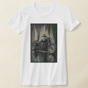 Camiseta Arte en mosaico de Bobber del bosque esmeralda
