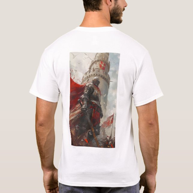 Camiseta Arte en negrita de Richard I Lionheart (Reverso)