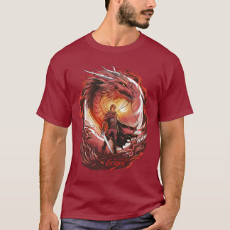 Camiseta Arte ergonómico rojo