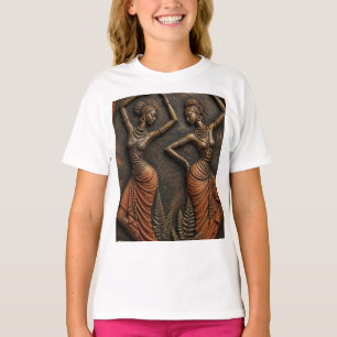 Camiseta Arte Escultórico de la Herencia Africana Tribal