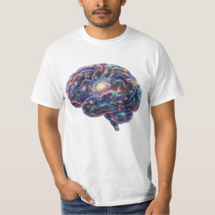 Camiseta Arte Espacial Astronomía Cerebro Universo Galaxia