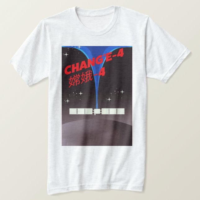 Camiseta Arte espacial Chang'e-4 en China. (Anverso del diseño)