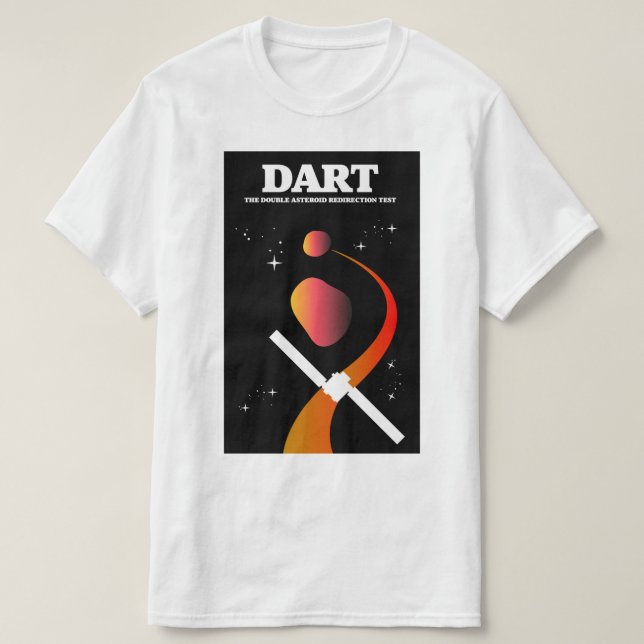 Camiseta Arte espacial de misión espacial DART. (Diseño del anverso)