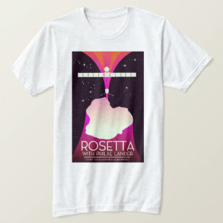 Camiseta Arte espacial del aterrizador Rosetta y Philae.