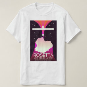 Camiseta Arte espacial del módulo de aterrizaje Rosetta y P