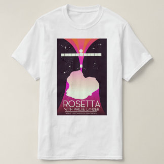 Camiseta Arte espacial del módulo de aterrizaje Rosetta y P