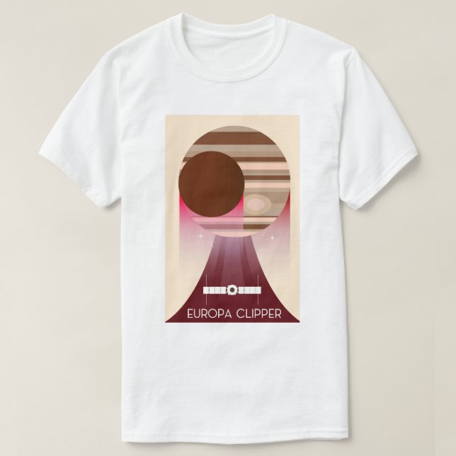 Camiseta Arte espacial Europa Clipper (Diseño del anverso)