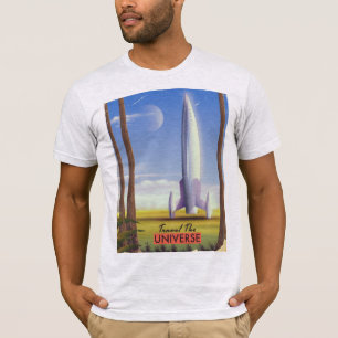Camiseta Arte espacial retro del universo viajero.