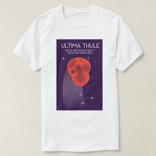Camiseta Arte espacial Ultima Thule Keiper Belt (Diseño del anverso)