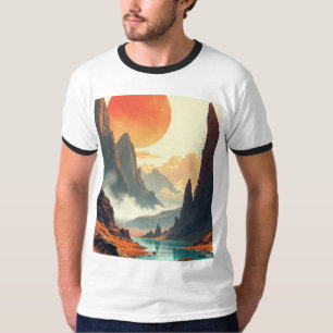 Camiseta Arte espacial único para hogar, oficina y educació