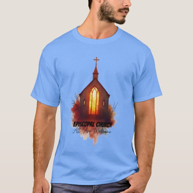 Camiseta Arte Esplash Episcopal - Todos son bienvenidos (Anverso)