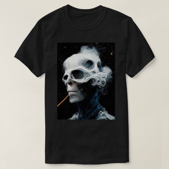 Camiseta arte esquelético (Diseño del anverso)