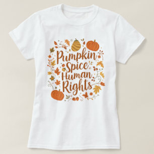 Camiseta Arte estacional de los derechos humanos con especi