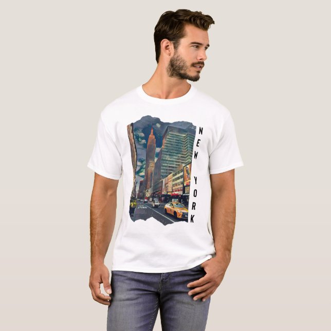 Camiseta Arte estético de Nueva York (Anverso completo)