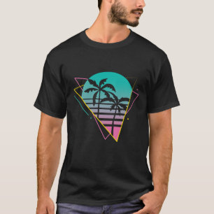 Camiseta Arte Estético de Triángulo de Puesta de Sol de Pal