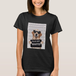Camiseta Arte estilo foto policial Golden Retriever GR Perr