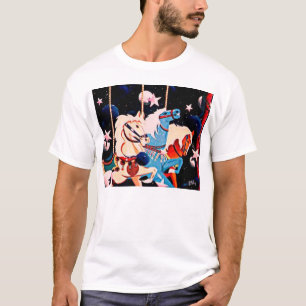 Camiseta arte estrellado del carrusel