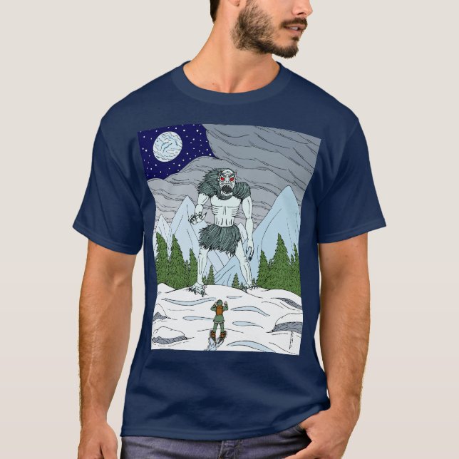 Camiseta Arte extraño de terror de Ithaqua (Anverso)
