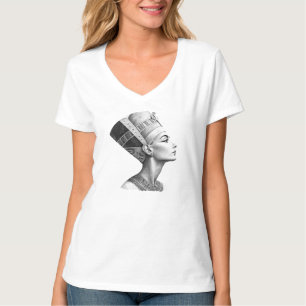 Camiseta Arte faraónico de Nefertiti – Diseño de la reina e
