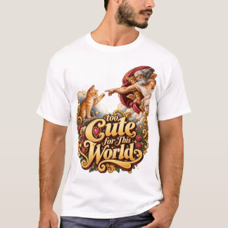 Camiseta Arte Felino Místico con un Toque de Elegancia