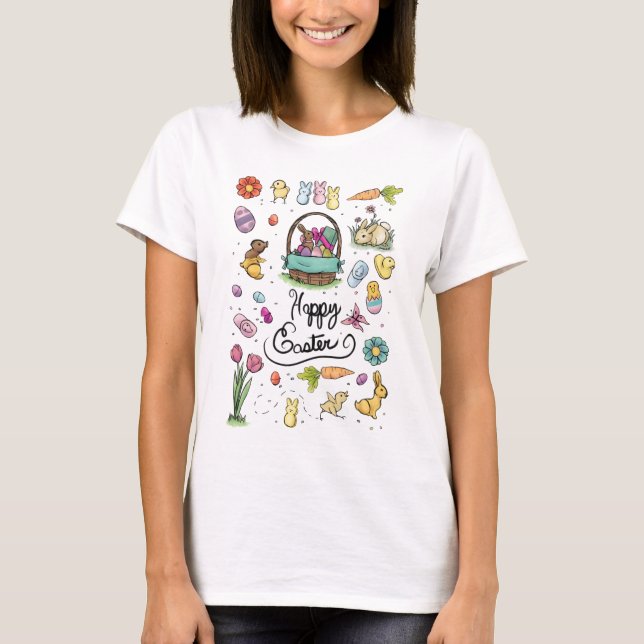 Camiseta Arte Feliz Pascua (Anverso)